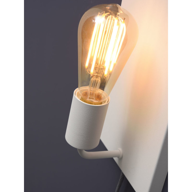 it's about RoMi-collectie Wall lamp iron Madrid white, L