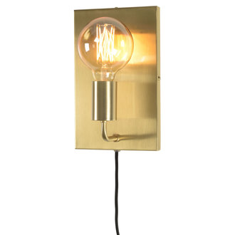 it's about RoMi Wall lamp iron Madrid gold, L