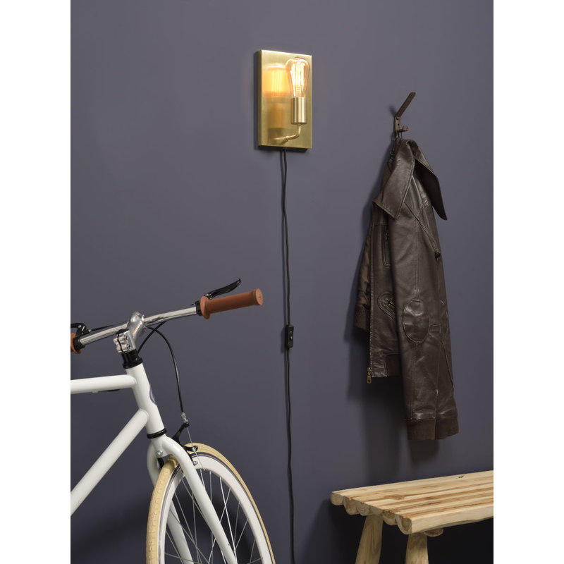 it's about RoMi-collectie Wall lamp iron Madrid gold, L
