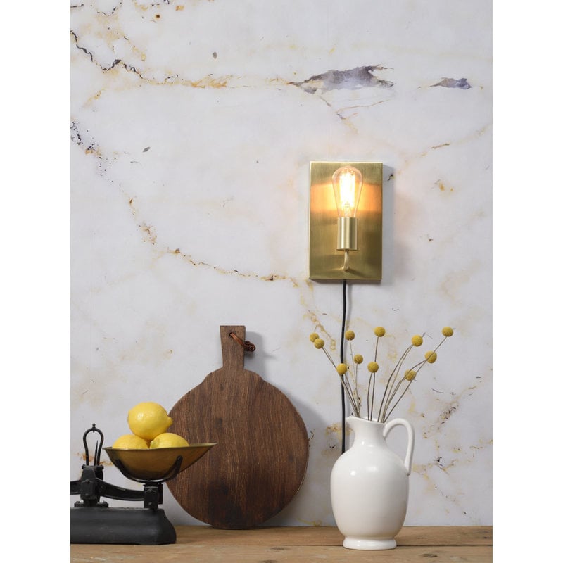 it's about RoMi-collectie Wall lamp iron Madrid gold, L