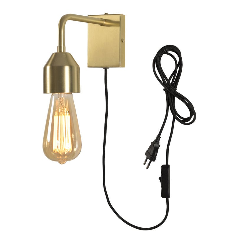 it's about RoMi-collectie Wall lamp iron Madrid gold, S