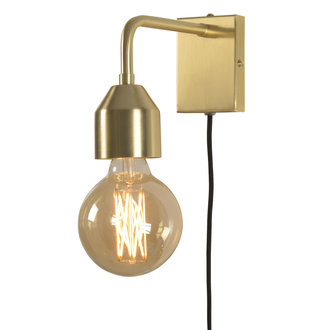 it's about RoMi Wall lamp iron Madrid gold, S