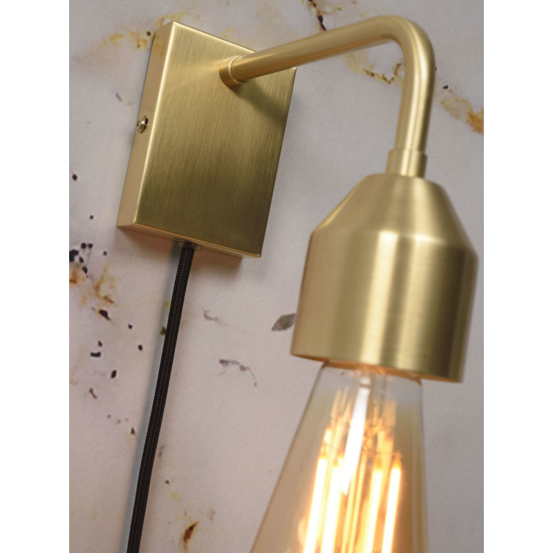 it's about RoMi-collectie Wall lamp iron Madrid gold, S