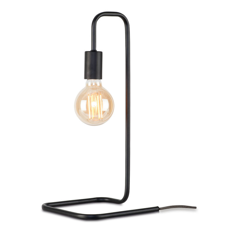 it's about RoMi-collectie Table lamp iron/tube London, black