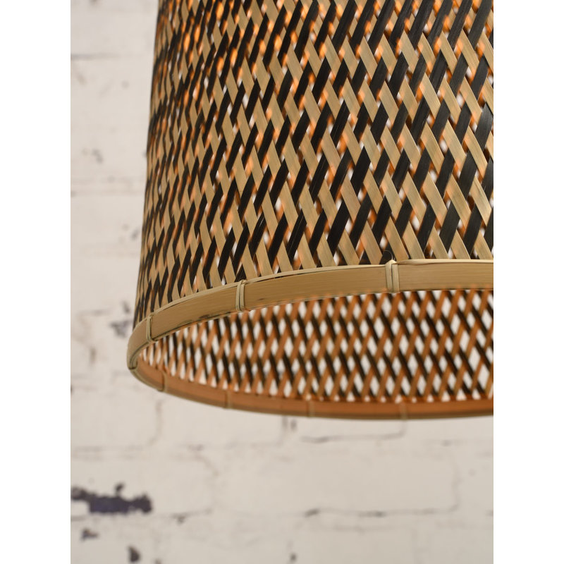 Good&Mojo-collectie Hanging lamp Kalimantan bamboo/tapered, L