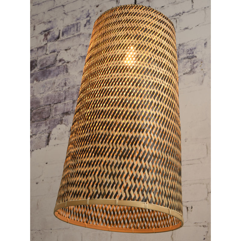 Good&Mojo-collectie Hanging lamp Kalimantan bamboo/tapered, L