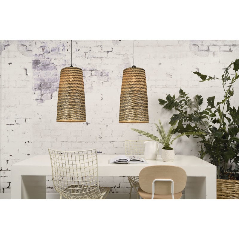 Good&Mojo-collectie Hanglamp Kalimantan bamboe/taps  L