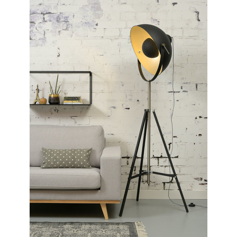 it's about RoMi-collectie Floor lamp iron Hollywood, black