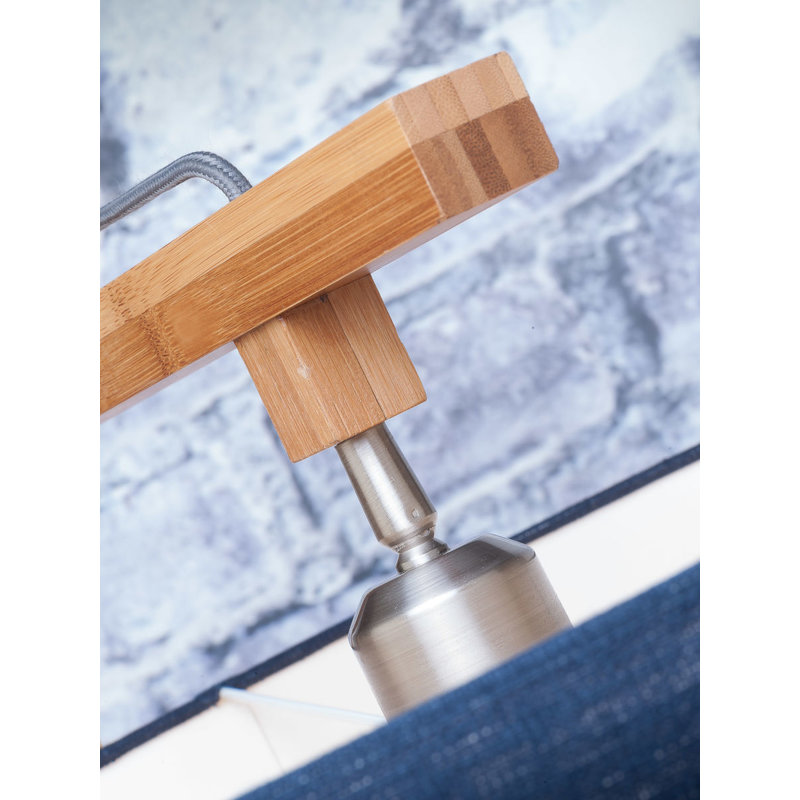 Good&Mojo-collectie Floor lamp Himalaya bamboo 4723, linen dark grey
