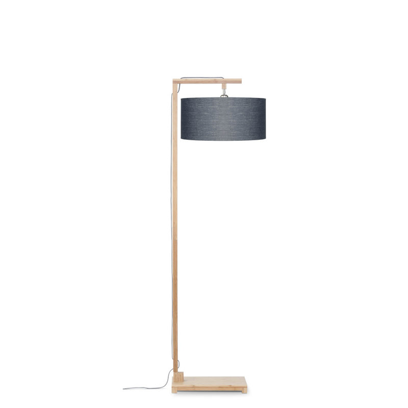 Good&Mojo-collectie Floor lamp Himalaya bamboo 4723, linen dark grey