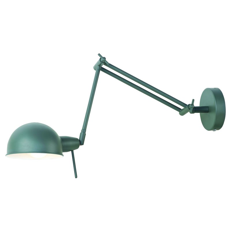 it's about RoMi-collectie Wall lamp iron Glasgow, grey-green