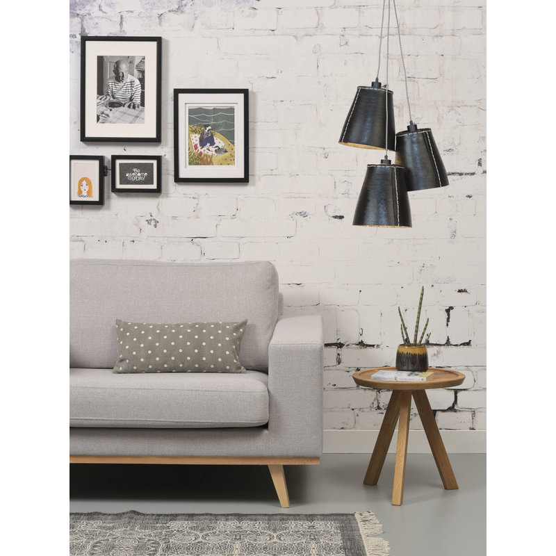 Good&Mojo-collectie Hanging lamp Amazon/3-shade black, L