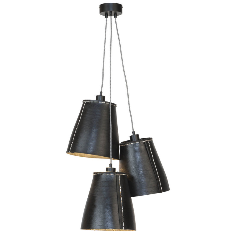 Good&Mojo-collectie Hanging lamp Amazon/3-shade black, L