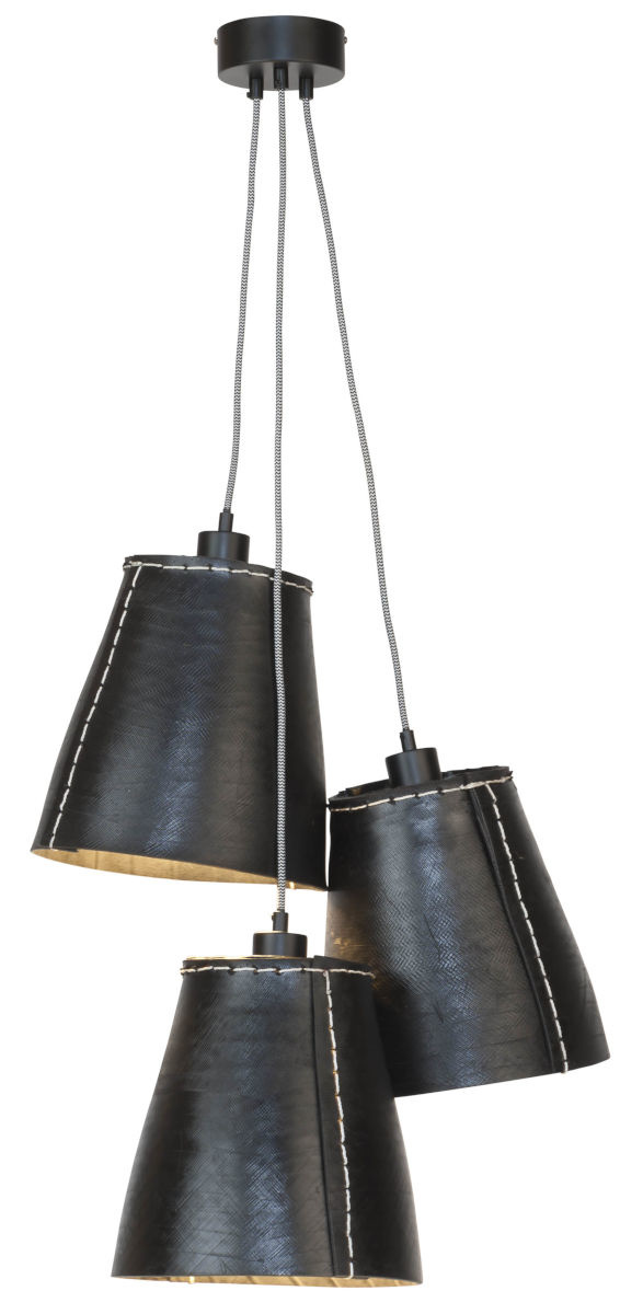 Good&Mojo-collectie Hanglamp Amazon recycled autoband 3-kappen L