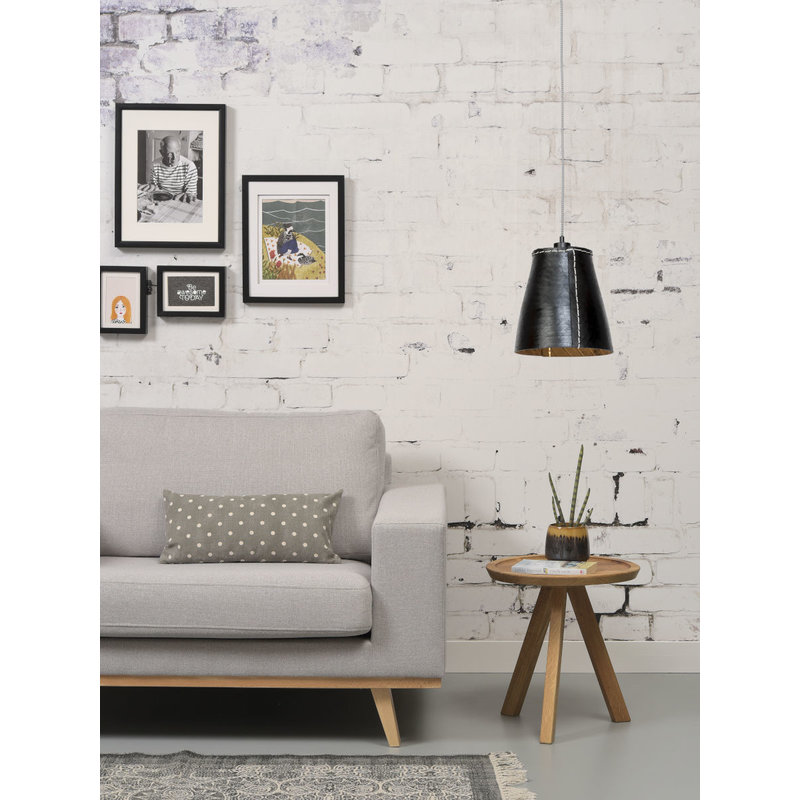 Good&Mojo-collectie Hanging lamp Amazon/single shade black, L