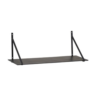 House Doctor Shelf w. iron hanger, Lemmy, Black