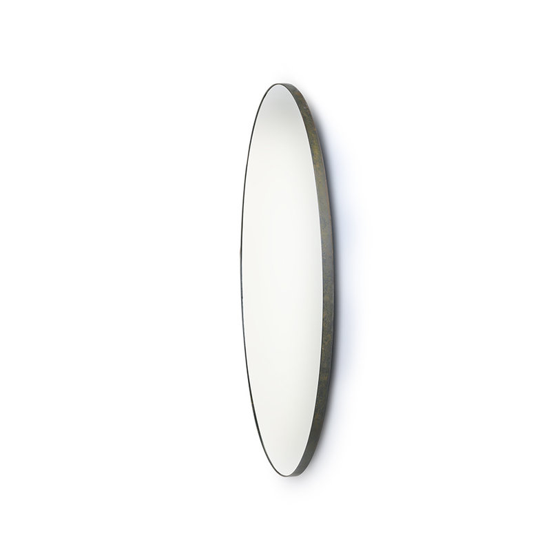 HKliving-collectie round mirror metal frame 80cm