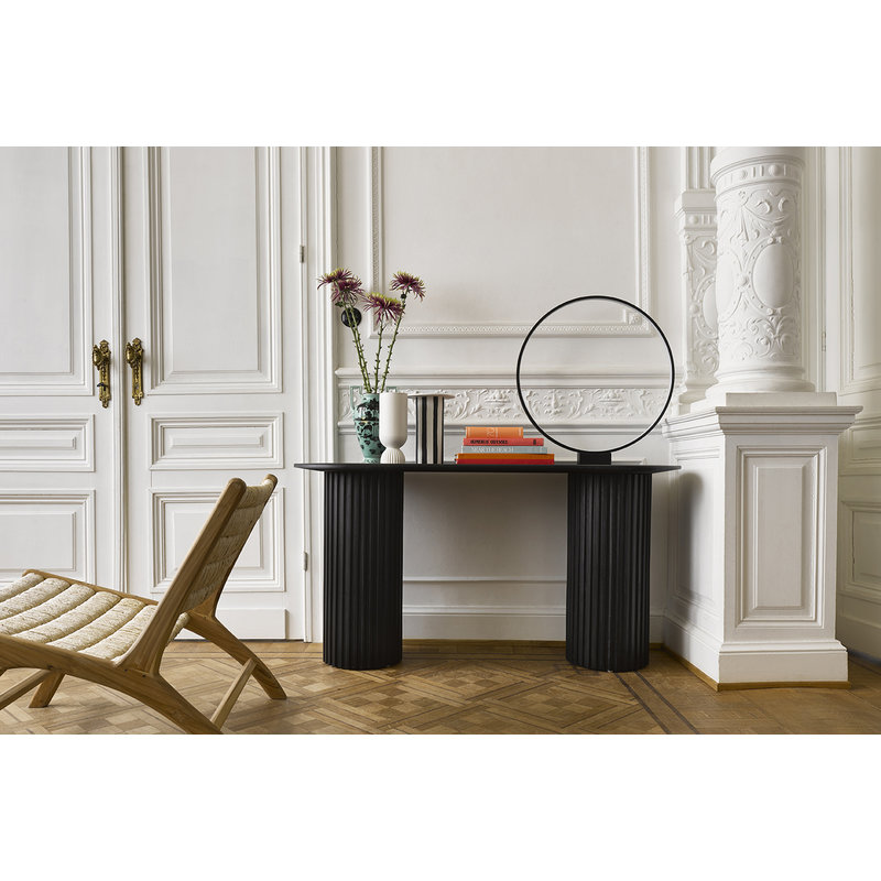 HKLIVING-collectie abaca/teak lounge chair