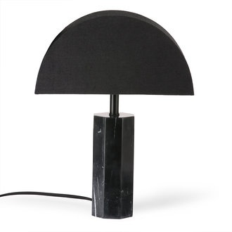 HKliving hexagon table lampbase black marble