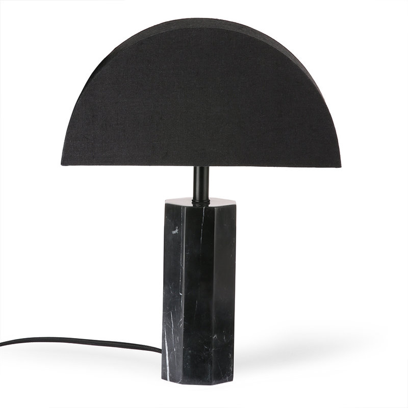 HKliving-collectie hexagon table lampbase black marble