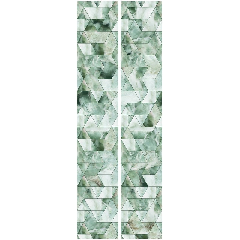 KEK Amsterdam-collectie Wallpaper Marble Mosaic, green