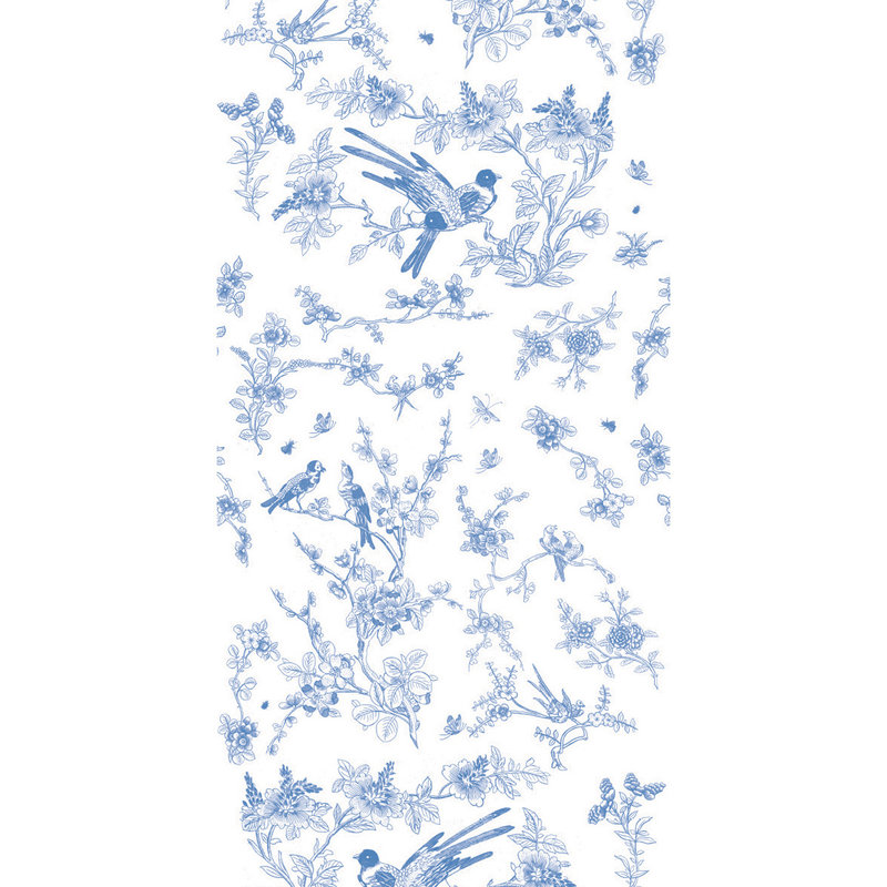 KEK Amsterdam-collectie Wallpaper Birds & Blossom,Blue