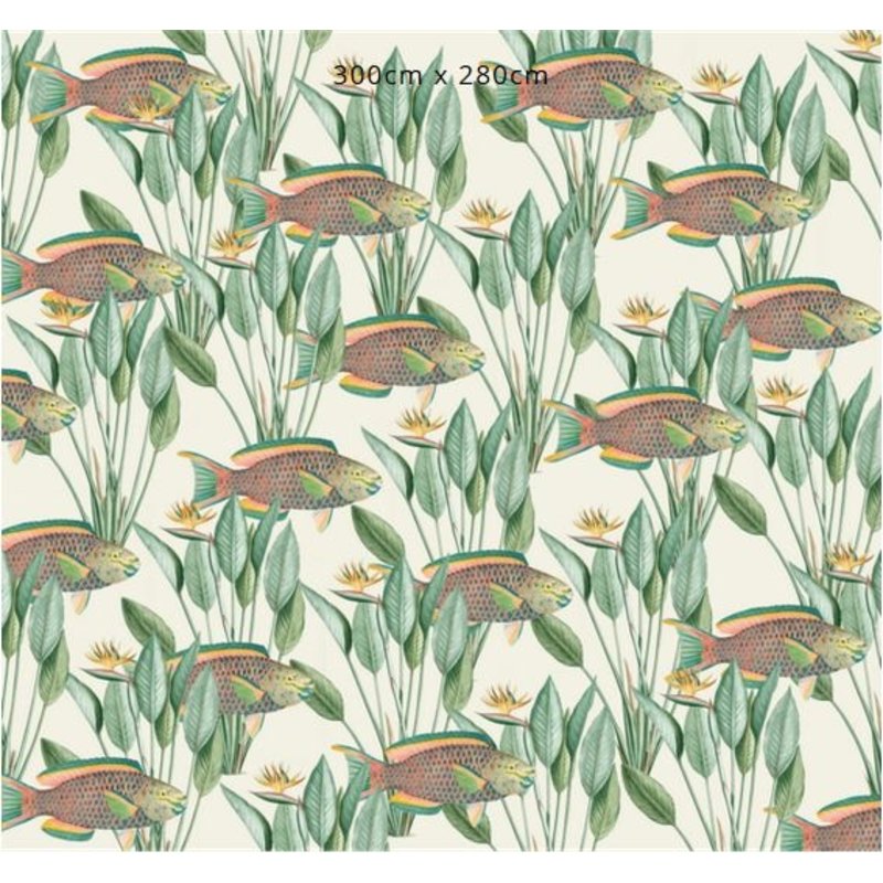 Creative Lab Amsterdam-collectie Parrot Fish Wallpaper Mural