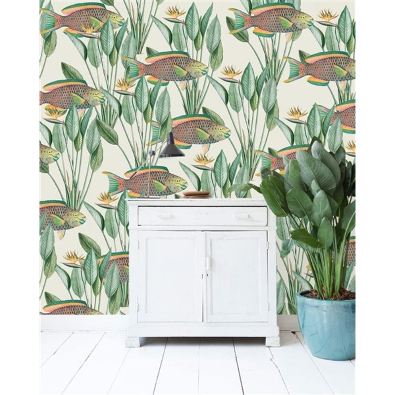 Creative Lab Amsterdam-collectie Parrot Fish Wallpaper Mural