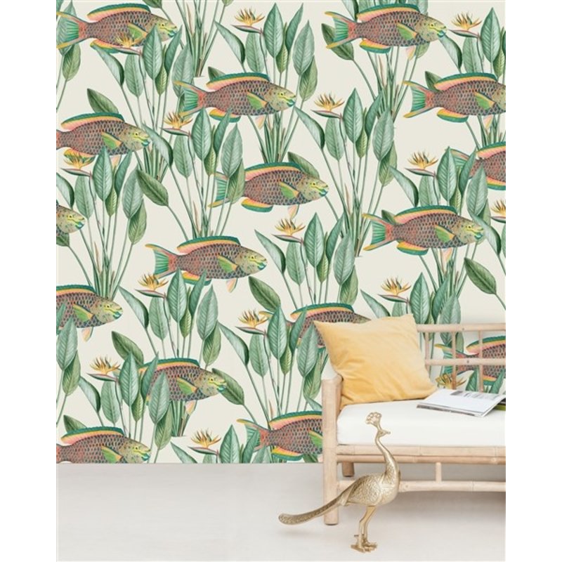 Creative Lab Amsterdam-collectie Parrot Fish Wallpaper Mural