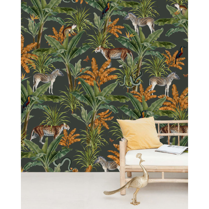 Creative Lab Amsterdam-collectie Mighty Jungle behang Mural