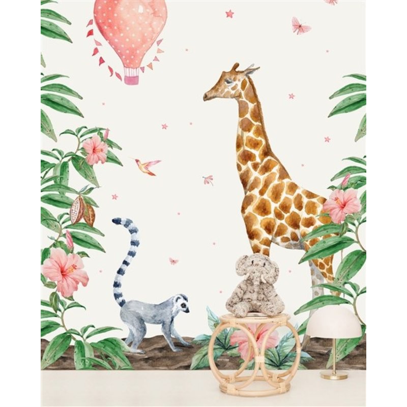 Creative Lab Amsterdam-collectie Giraffe behang Mural