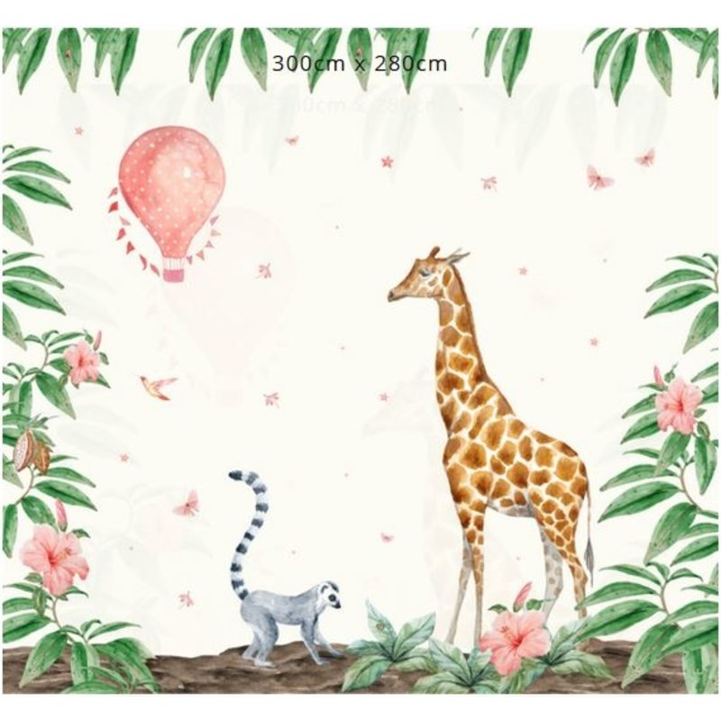 Creative Lab Amsterdam-collectie Giraffe Wallpaper Mural
