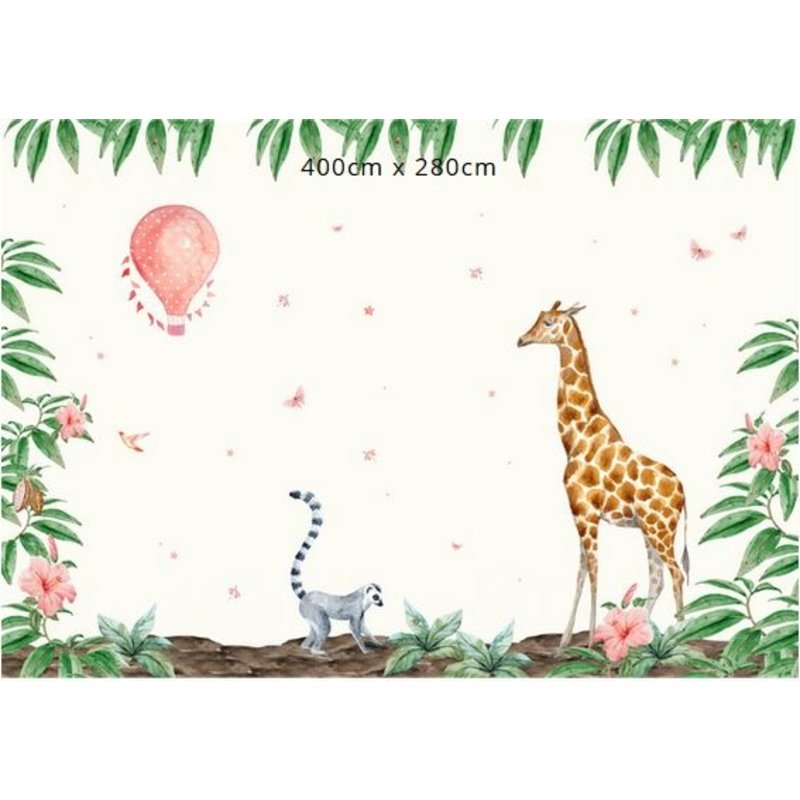 Creative Lab Amsterdam-collectie Giraffe behang Mural