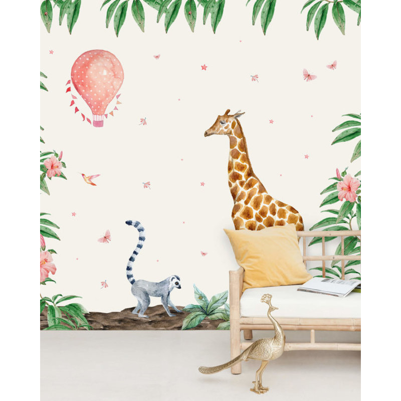 Creative Lab Amsterdam-collectie Giraffe behang Mural