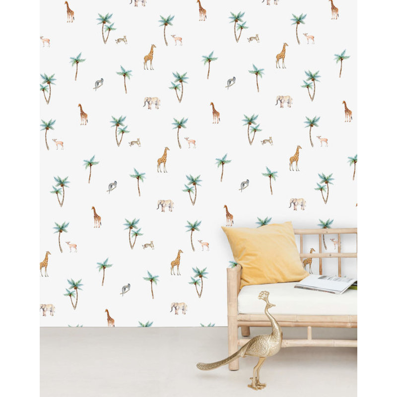 Creative Lab Amsterdam-collectie Savannah Palm Tree Wallpaper Mural
