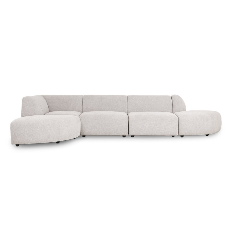 HKliving-collectie jax couch: element left, sneak, light grey