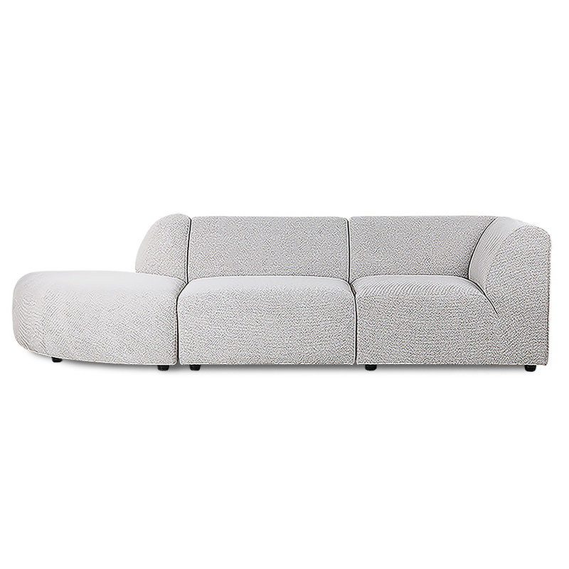 HKLIVING-collectie Jax bank element angle sneak lichtgrijs