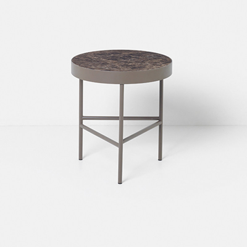 ferm LIVING-collectie Marble Table - Brown - Medium