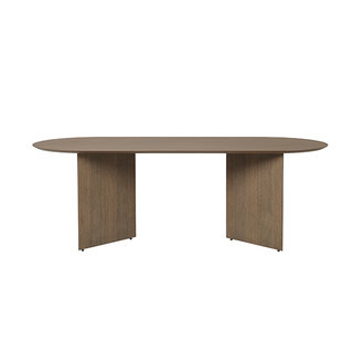 ferm LIVING Mingle Table Top Oval 220 cm - Dark Stain oak