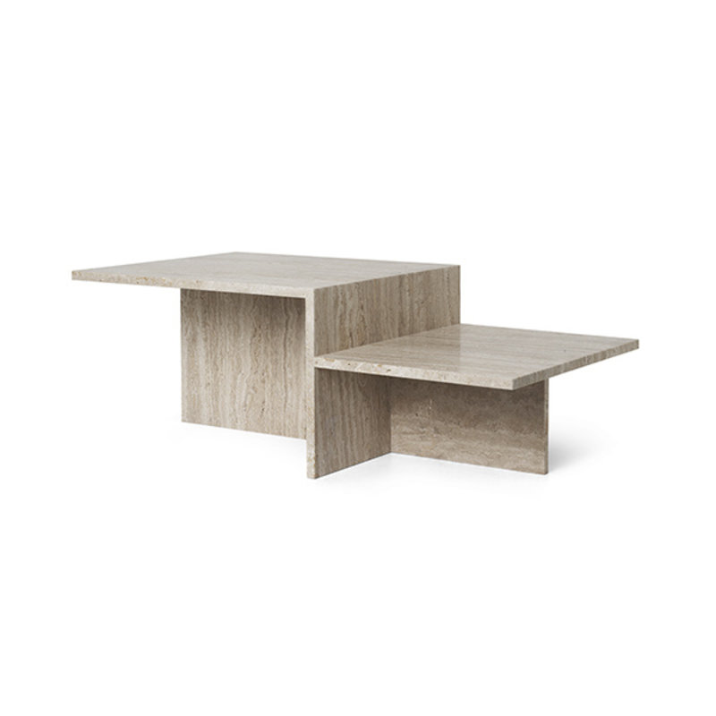 ferm LIVING-collectie Distinct Coffee Table - Travertine
