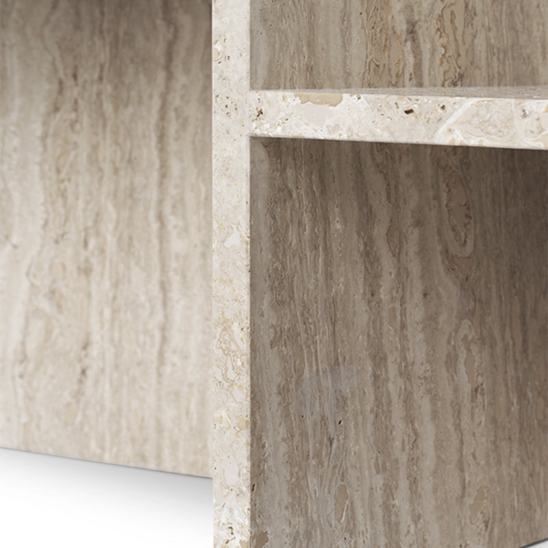 ferm LIVING-collectie Salontafel Distinct Travertine