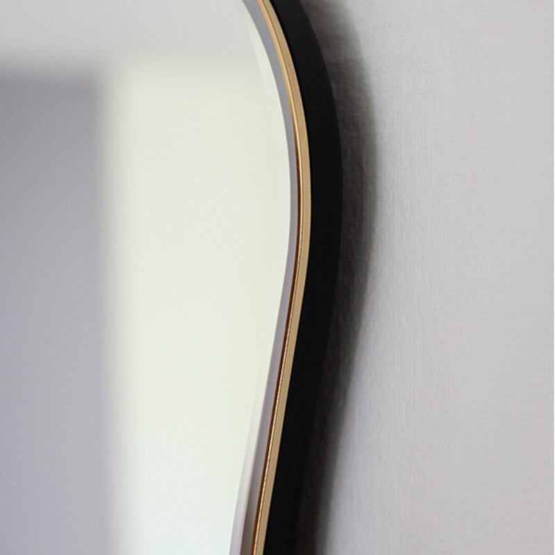 ferm LIVING-collectie Pond Mirror - Large - Black