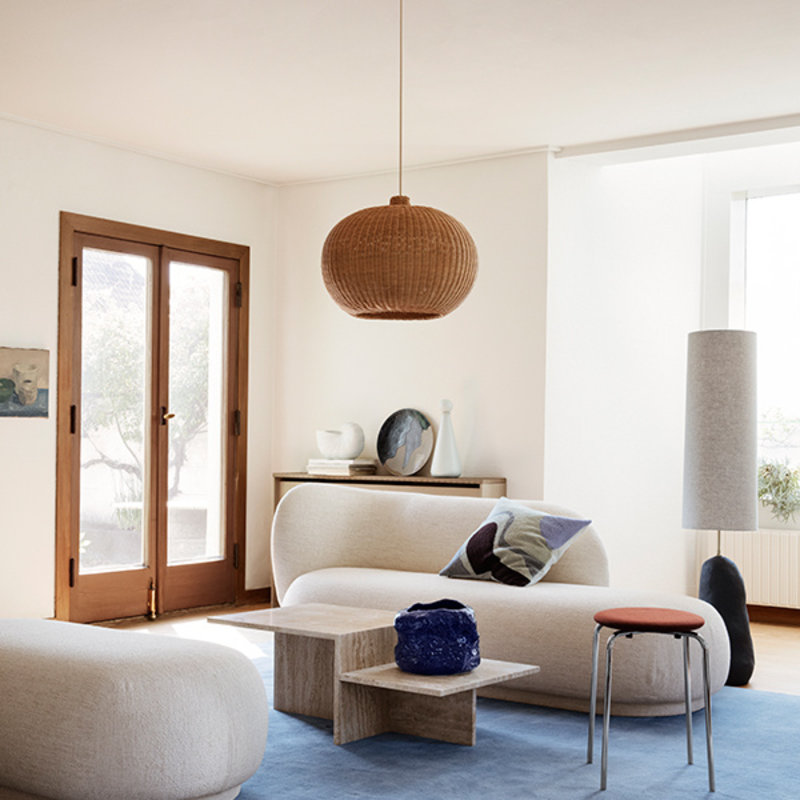 ferm LIVING-collectie Salontafel Distinct Travertine