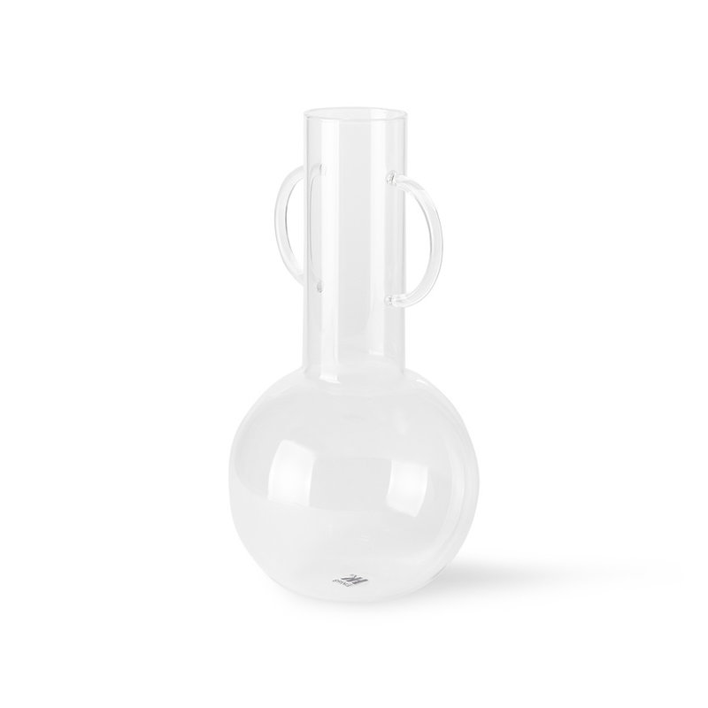 HKLIVING-collectie glass vase with 2 ears