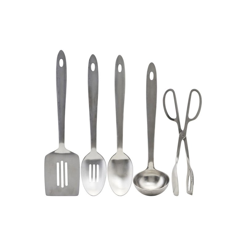 House Doctor-collectie Kitchen tools, Take, Silver finish, 5 pcs/pack