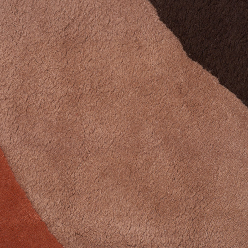 ferm LIVING-collectie View Tufted Rug - Red Brown