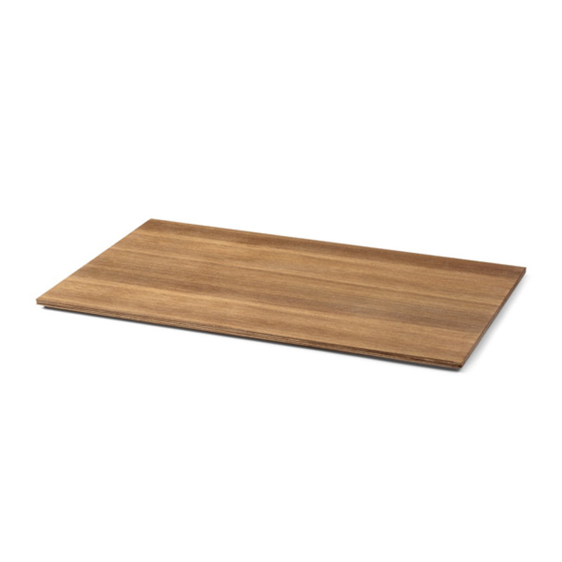 ferm LIVING-collectie Tray for Plant Box Large - Wood - Smoked