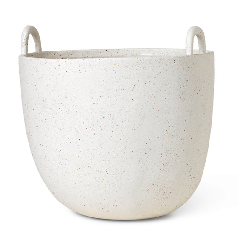 ferm LIVING-collectie Speckle Pot - Large - Off-White