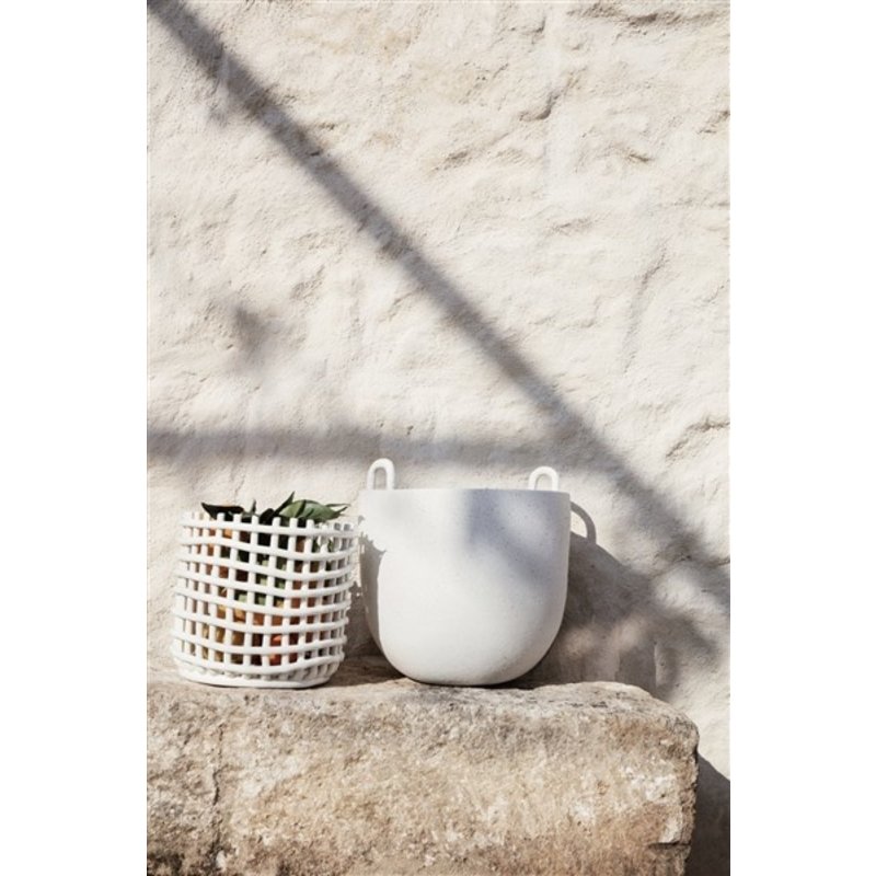 ferm LIVING-collectie Speckle Pot L Off-White