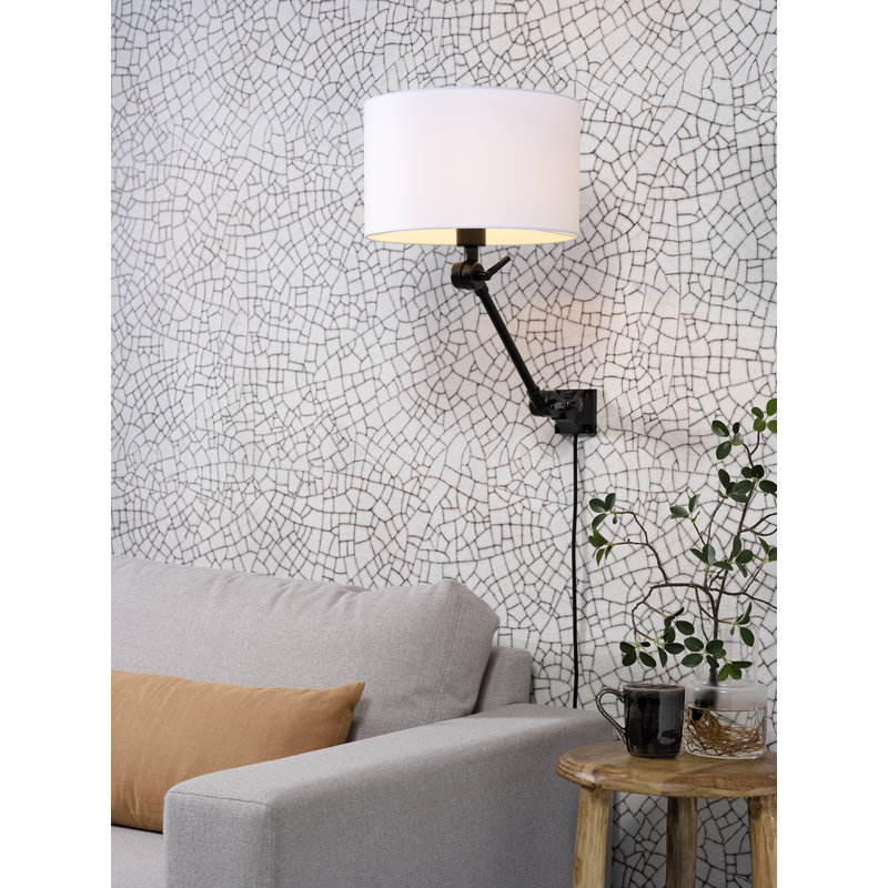 it's about RoMi-collectie Wandlamp Amsterdam kap 3220 wit, S